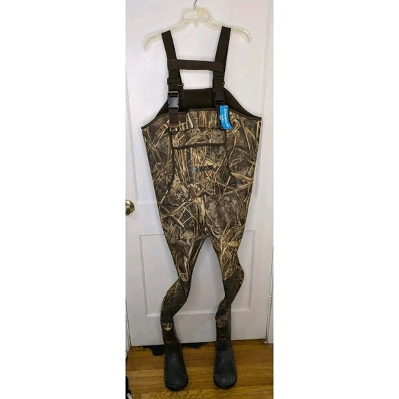 Guide Gear Men's Insulated Hunting Chest Waders 1000 Gram Realtree Max 7 Size 9